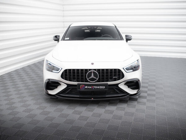 Alternative view of Maxton Design Gloss Black Front Splitter V.1 For Mercedes-Benz AMG GT43