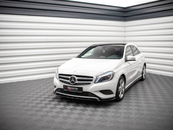 Alternative view of Maxton Design Gloss Black Front Splitter V.1 For Mercedes-Benz W176