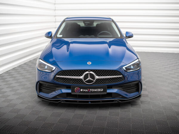 Alternative view of Maxton Design Gloss Black Front Splitter V.1 For Mercedes-Benz AMG 43 W206