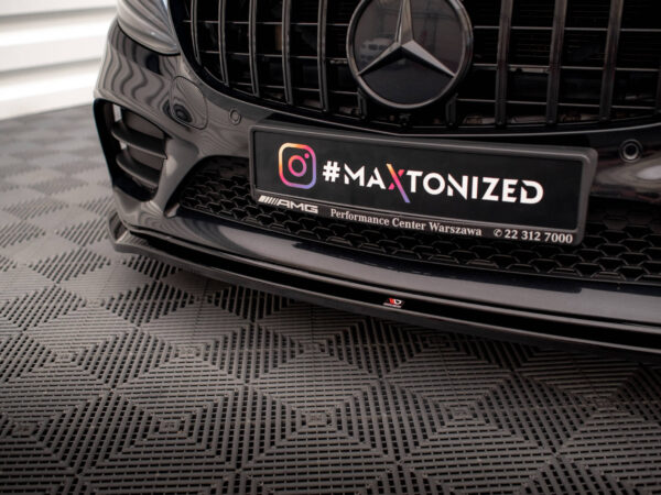 Pol po front splitter v 1 mercedes benz c amg line sedan coupe estate w205 c205 s205 facelift 17863 5