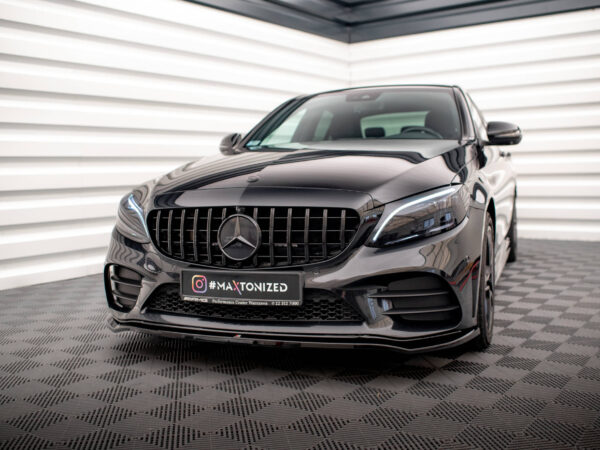 Pol po front splitter v 1 mercedes benz c amg line sedan coupe estate w205 c205 s205 facelift 17863 6