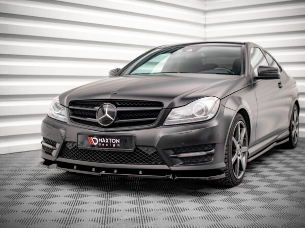 Pol po front splitter v 1 mercedes benz c coupe sedan estate amg line c204 w204 facelift s204 facelift 17431 7