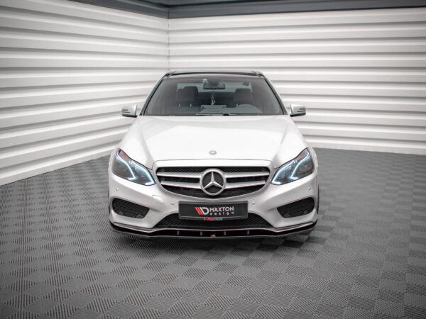 Alternative view of Maxton Design Gloss Black Front Splitter V.1 For Mercedes-Benz AMG W212 LCI