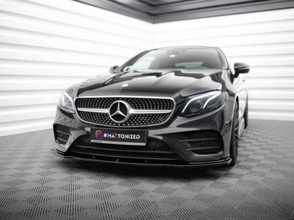 Pol po front splitter v 1 mercedes benz e class w213 coupe c238 cabriolet a238 amg line 53 amg 8093 4