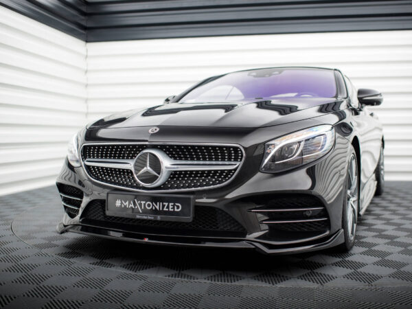 Pol po front splitter v 1 mercedes benz s coupe amg line c217 facelift 20954 6