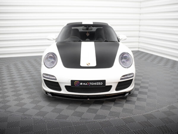 Alternative view of Maxton Design Gloss Black Front Splitter V.1 For Porsche 911 Carrera 997 LCI