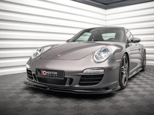 Alternative view of Maxton Design Gloss Black Front Splitter V.1 For Porsche 911 Carrera GTS 997