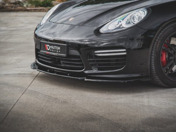 Alternative view of Maxton Design Gloss Black Front Splitter V.1 For Porsche Panamera Turbo 970 Facelift