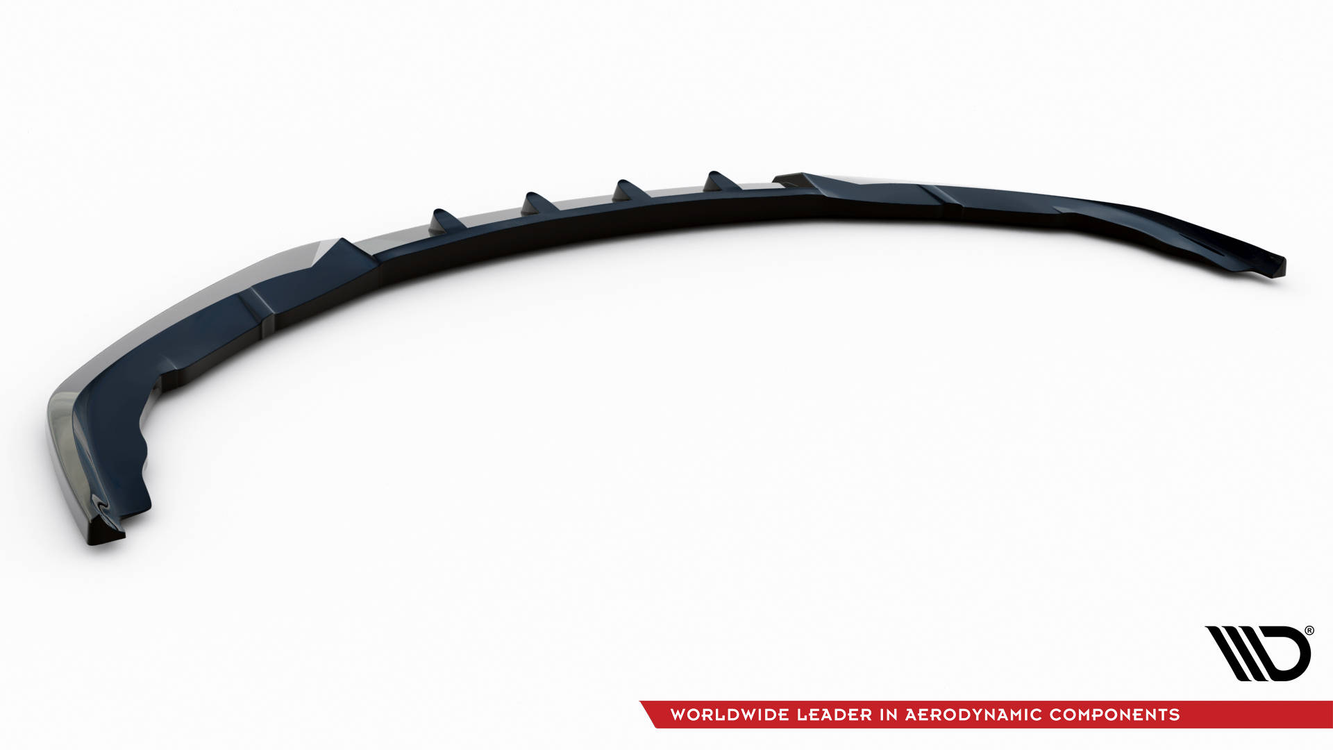 Maxton design gloss black sport style front splitter v. 1 for porsche panamera 970 turbo - image 5