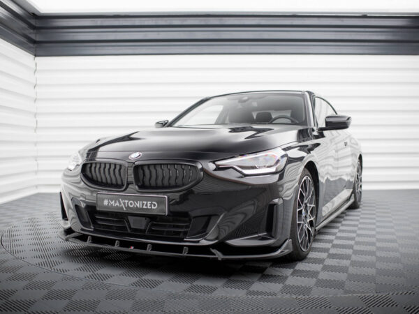 Alternative view of Maxton Design Gloss Black Front Splitter V.2 For BMW 2 Series G42