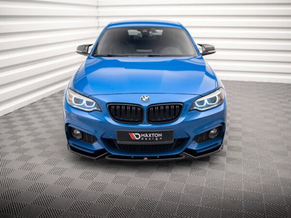 Alternative view of Maxton Design Gloss Black Front Splitter V.2 For BMW 2 Series F22 M Sport