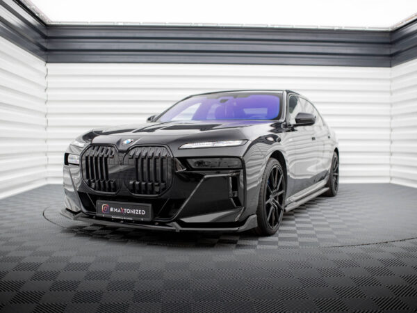 Alternative view of Maxton Design Gloss Black Front Splitter V.2 For BMW 7 Series G70 i7 M760e M Sport