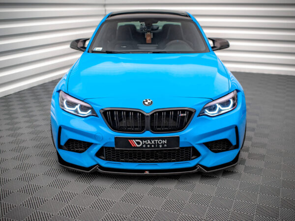 Alternative view of Maxton Design Gloss Black Front Splitter V.2 For BMW M2 Competition F87