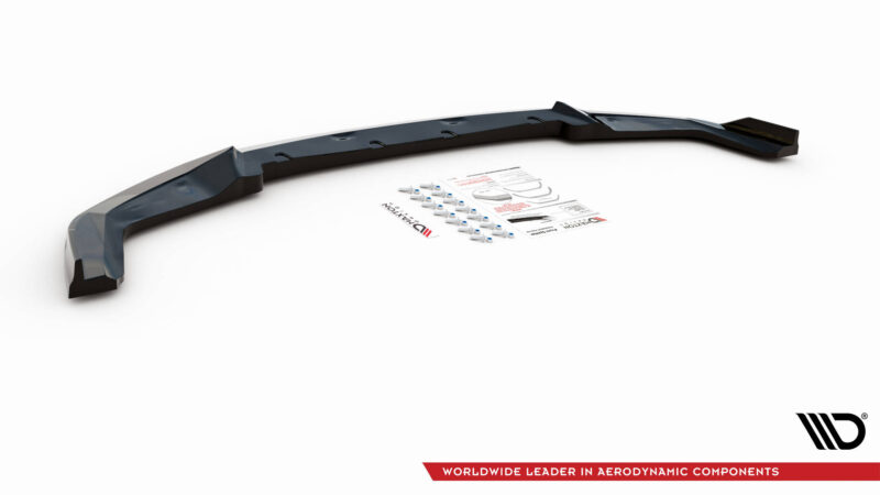Maxton design gloss black front splitter v. 2 for bmw m2 competition f87