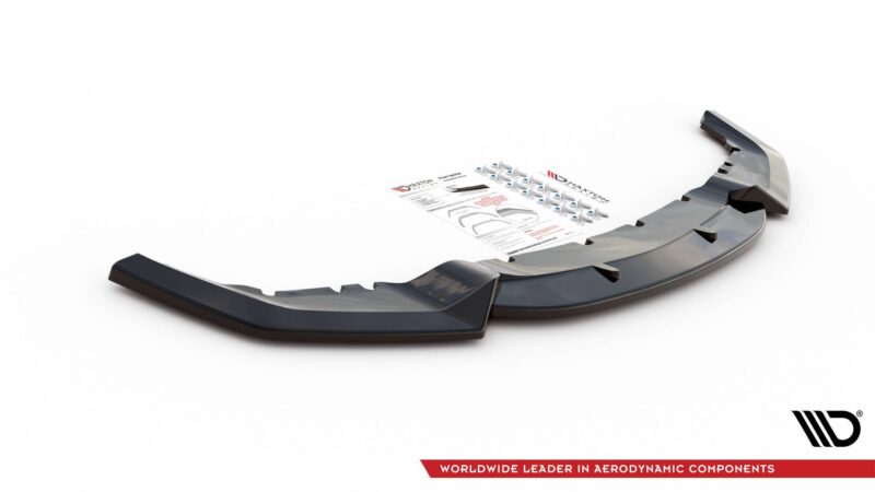 Maxton design gloss black front splitter v. 2 for bmw m2 f87