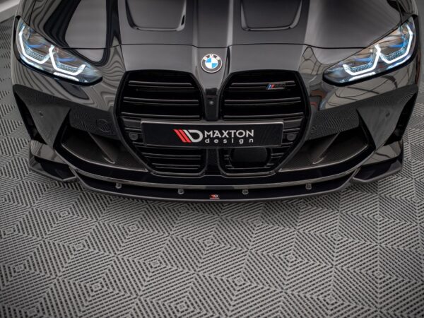Alternative view of Maxton Design Gloss Black Front Splitter V.2 For BMW M3 G80 G81 M4 G82 G83
