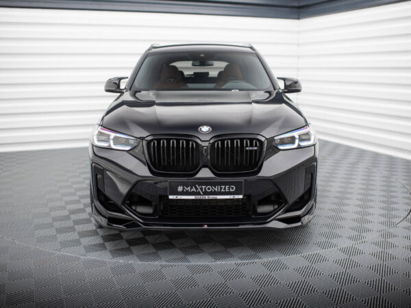 Alternative view of Maxton Design Gloss Black Front Splitter V.2 For BMW X3M F97 LCI