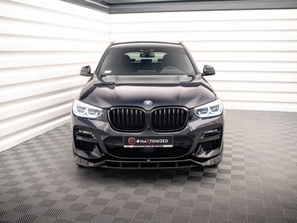 Alternative view of Maxton Design Gloss Black Front Splitter V.2 For BMW X3 G01 M40d M40i M Sport