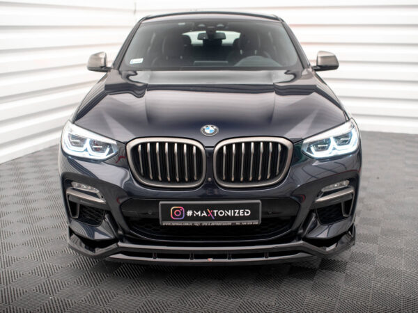 Alternative view of Maxton Design Gloss Black Front Splitter V.2 For BMW X4 G02 M Sport