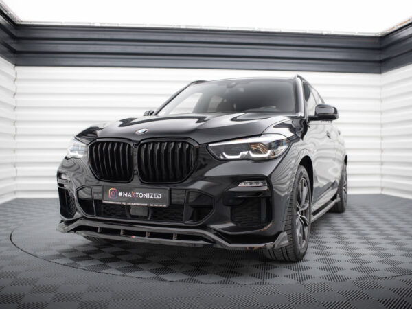Alternative view of Maxton Design Gloss Black Front Splitter V.2 For BMW X5 G05 M Sport