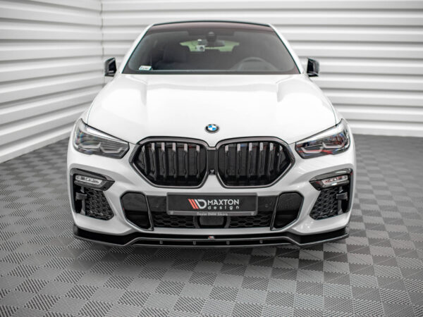 Alternative view of Maxton Design Gloss Black Front Splitter V.2 For BMW X6 G06 M Sport