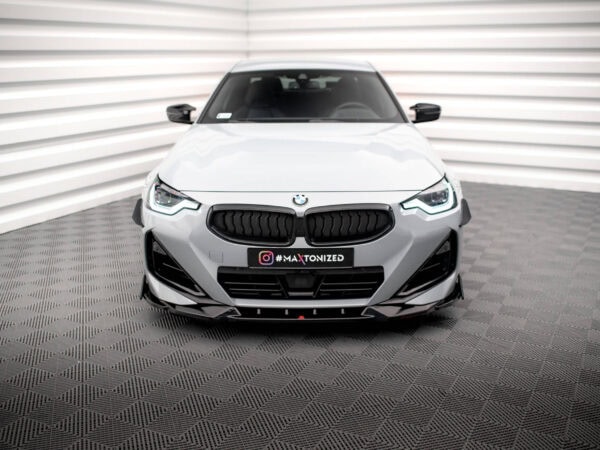 Alternative view of Maxton Design Gloss Black Front Splitter V.2 For BMW 2 Series G42 M240i M Sport