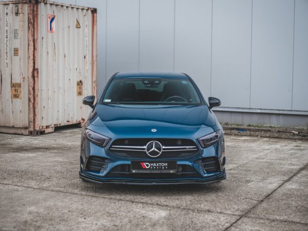 Alternative view of Maxton Design Gloss Black Front Splitter V.2 For Mercedes-Benz AMG A35 W177