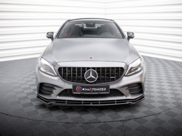 Alternative view of Maxton Design Gloss Black Front Splitter V.2 For Mercedes-Benz AMG C43