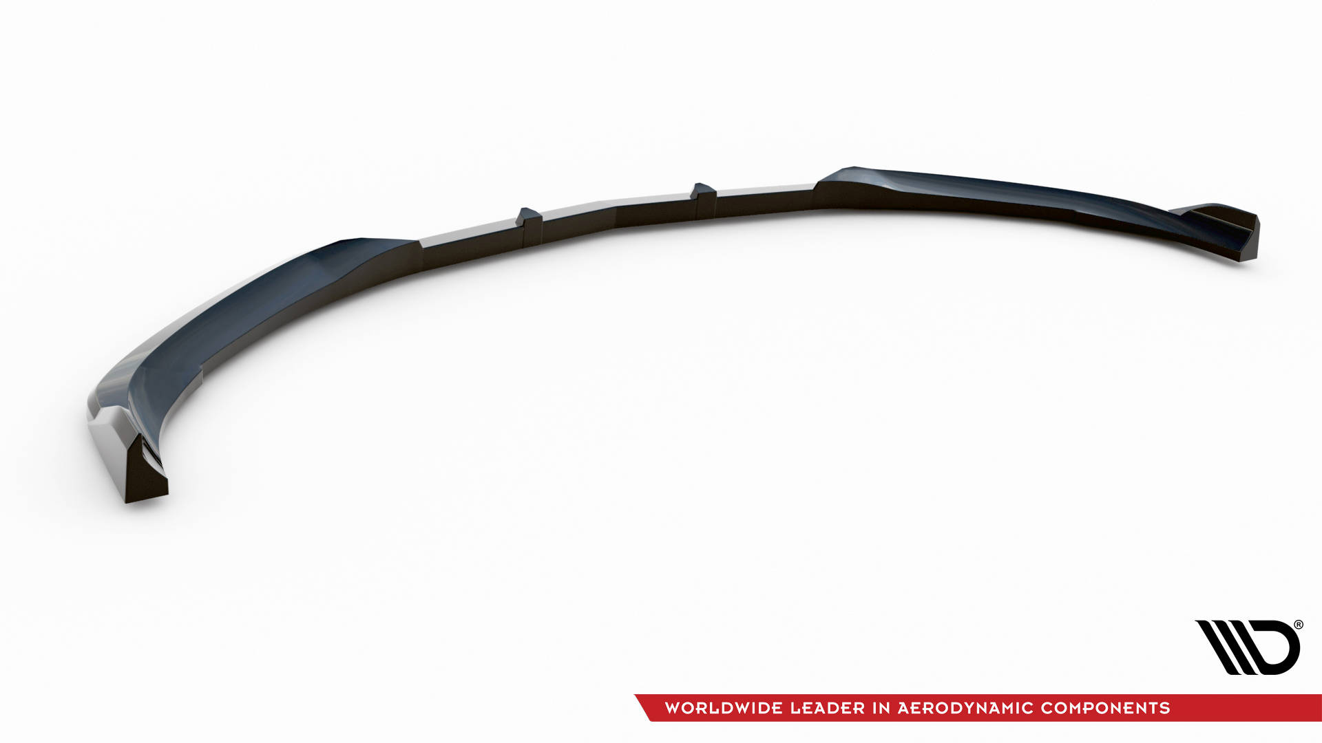 Maxton design gloss black front splitter v. 2 for mercedes-benz amg c63 w205 lci - image 5