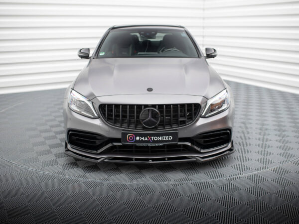 Pol po front splitter v 2 mercedes amg c63 sedan estate w205 facelift 18962 5