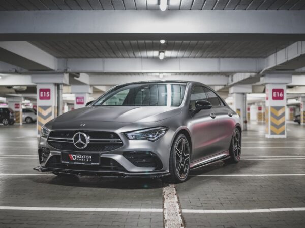 Alternative view of Maxton Design Gloss Black Front Splitter V.2 For Mercedes-Benz AMG CLA35 Aero C118