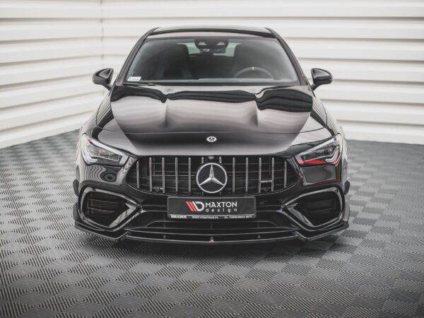Alternative view of Maxton Design Gloss Black Front Splitter V.2 For Mercedes-Benz AMG CLA45 Aero C118