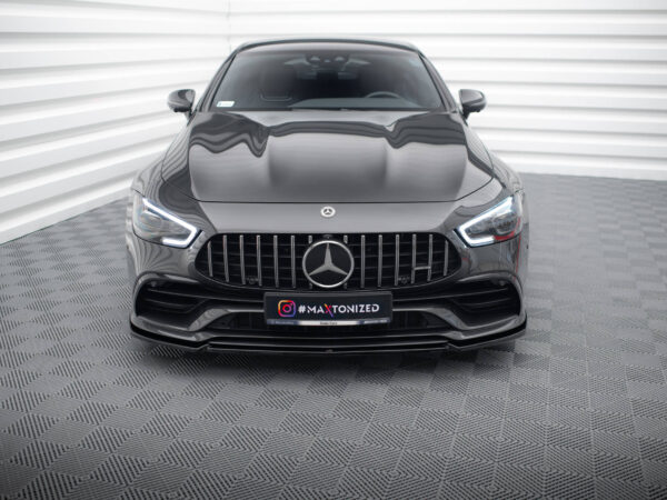 Alternative view of Maxton Design Gloss Black Front Splitter V.2 For Mercedes-Benz AMG GT53 X290