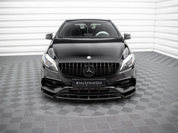 Alternative view of Maxton Design Gloss Black Front Splitter V.2 For Mercedes-Benz AMG W176 LCI
