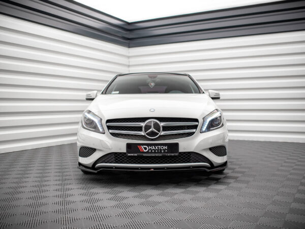 Alternative view of Maxton Design Gloss Black Front Splitter V.2 For Mercedes-Benz W176