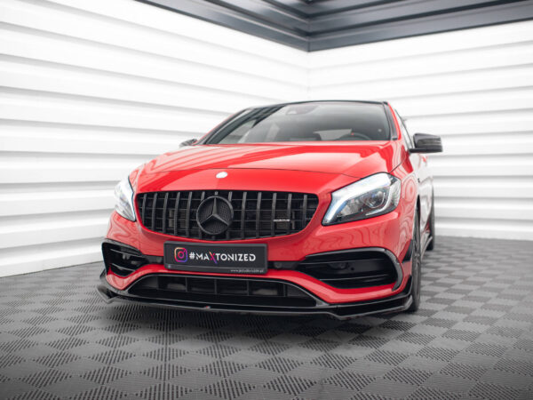 Pol po front splitter v 2 mercedes benz a45 aero w176 facelift 15795 4