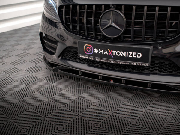 Pol po front splitter v 2 mercedes benz c amg line sedan coupe estate w205 c205 s205 facelift 17866 4