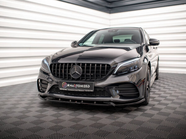 Pol po front splitter v 2 mercedes benz c amg line sedan coupe estate w205 c205 s205 facelift 17866 5