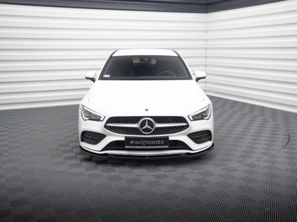 Alternative view of Maxton Design Gloss Black Front Splitter V.2 For Mercedes-Benz AMG CLA A35 C118