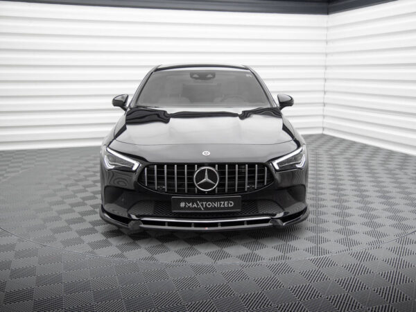 Alternative view of Maxton Design Gloss Black Front Splitter V.2 For Mercedes-Benz CLA C118