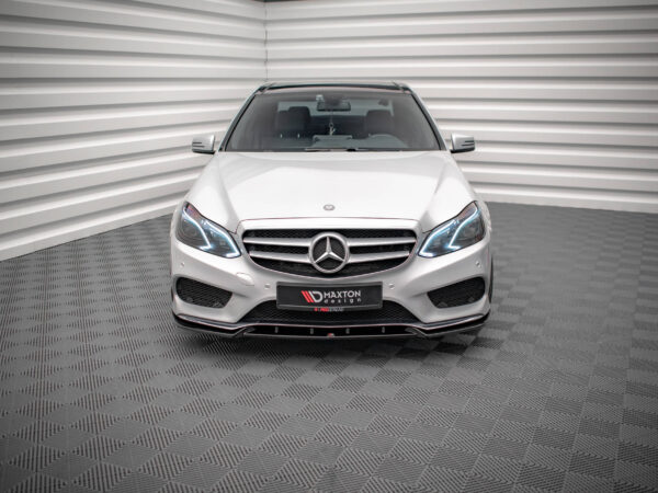 Alternative view of Maxton Design Gloss Black Front Splitter V.2 For Mercedes-Benz AMG W212 LCI