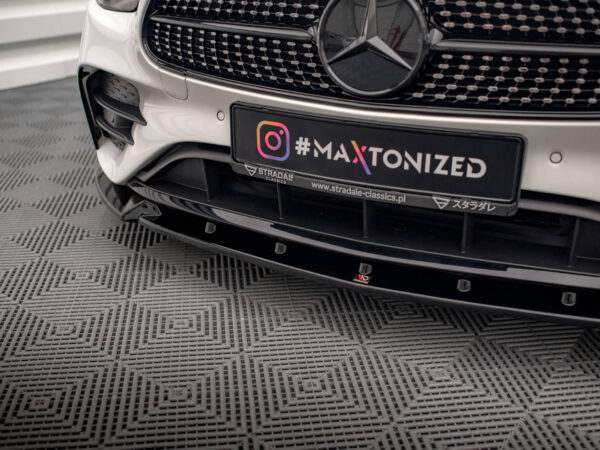 Pol po front splitter v 2 mercedes benz e amg line w213 facelift 16657 6