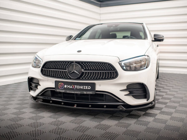 Pol po front splitter v 2 mercedes benz e amg line w213 facelift 16657 7
