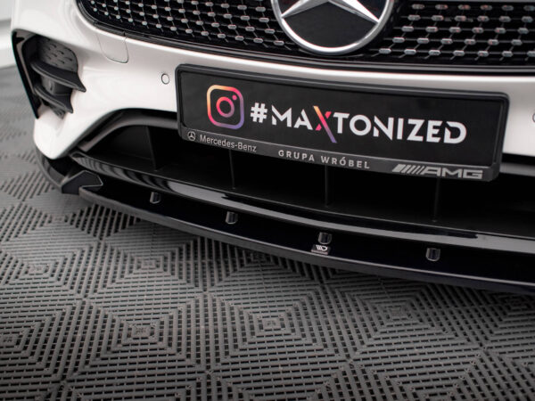 Pol po front splitter v 2 mercedes benz e class w213 coupe facelift c238 facelift cabriolet a238 facelift amg line 53 amg 20216 4