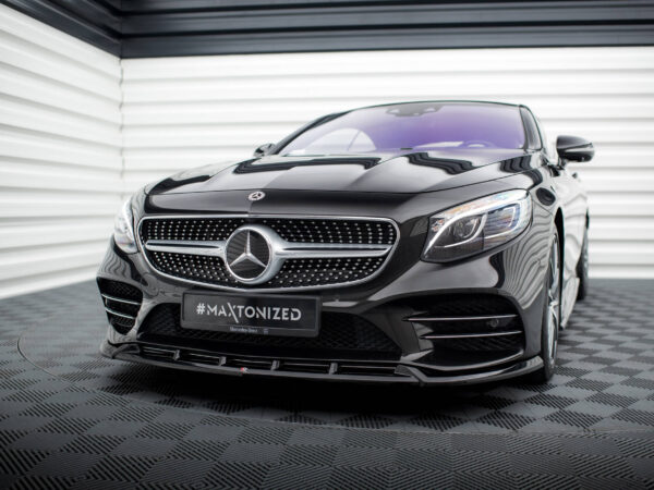 Pol po front splitter v 2 mercedes benz s coupe amg line c217 facelift 20955 6