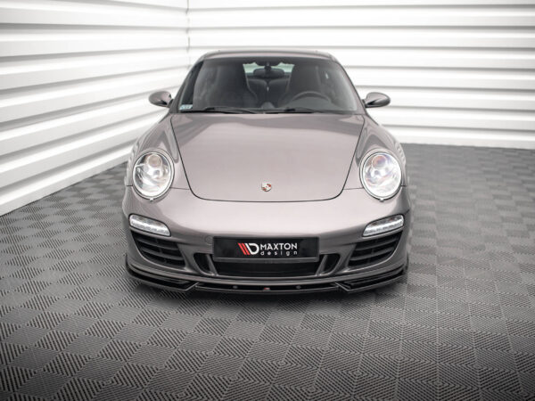 Alternative view of Maxton Design Gloss Black Front Splitter V.2 For Porsche 911 Carrera GTS 997 LCI