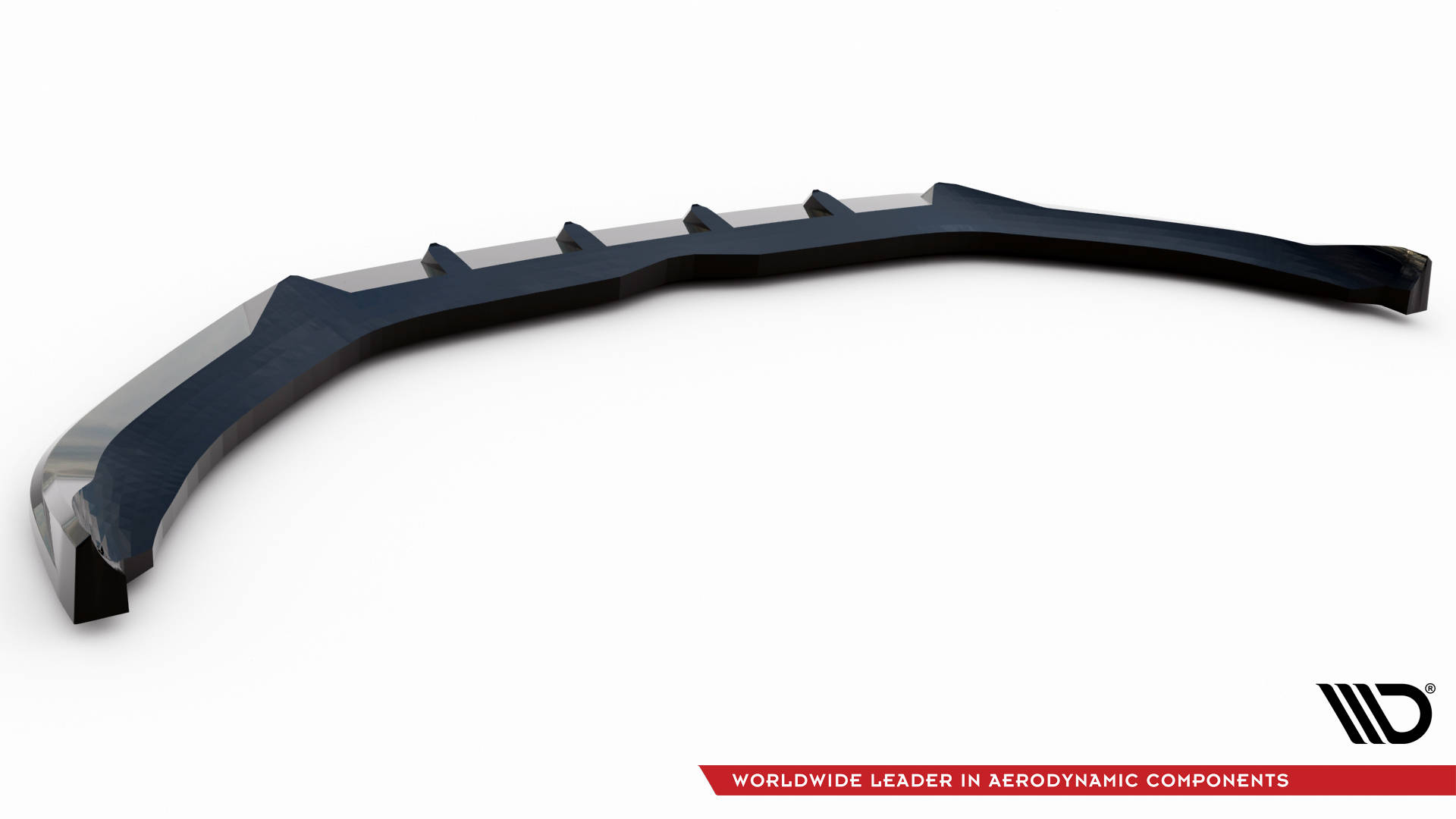 Maxton design gloss black front splitter v. 2 for porsche panamera 971 e-hybrid facelift - image 5