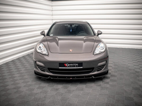 Alternative view of Maxton Design Gloss Black Front Splitter V.2 For Porsche Panamera 970
