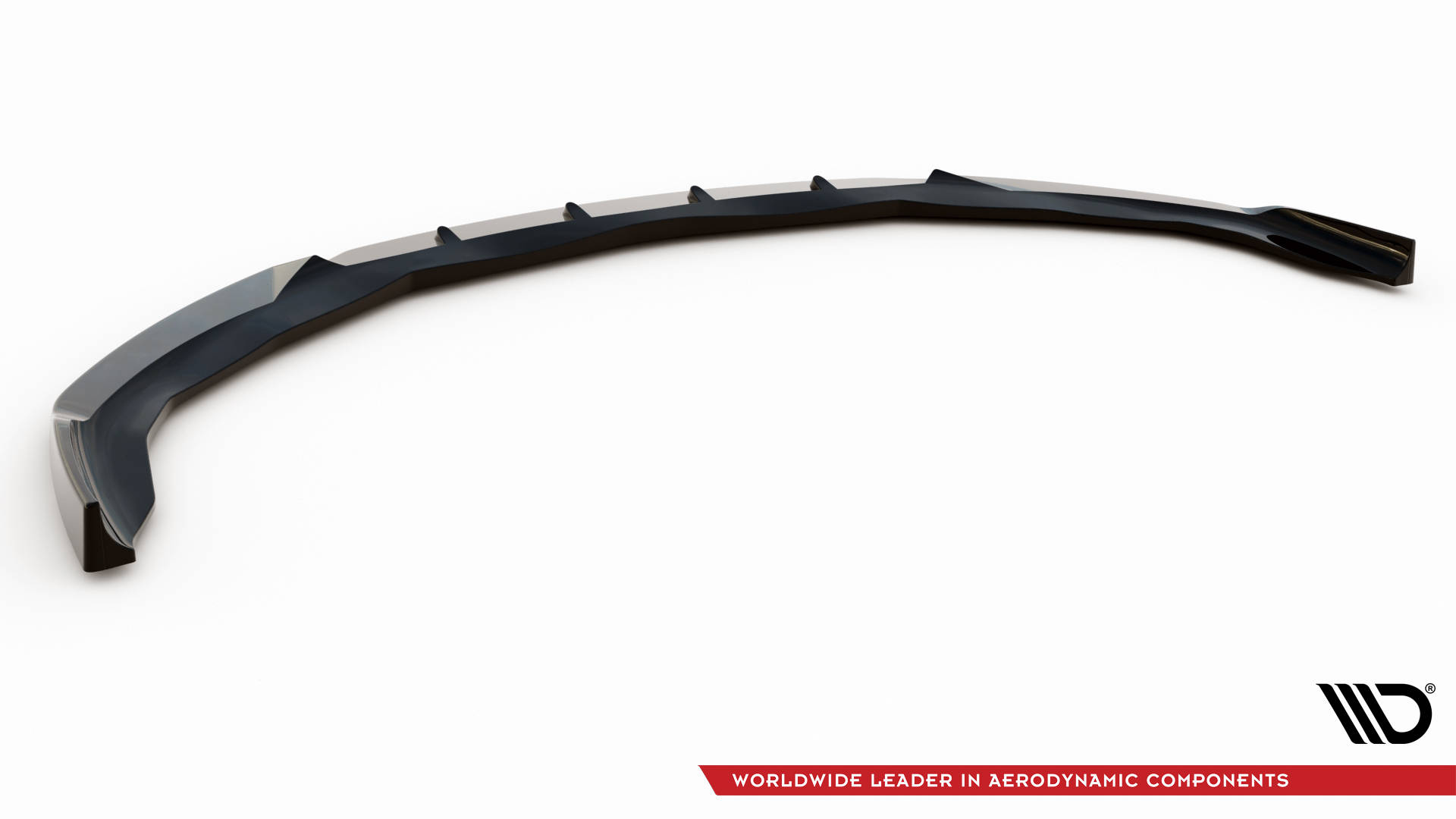 Maxton design gloss black front splitter v. 2 for porsche panamera 970 - image 5