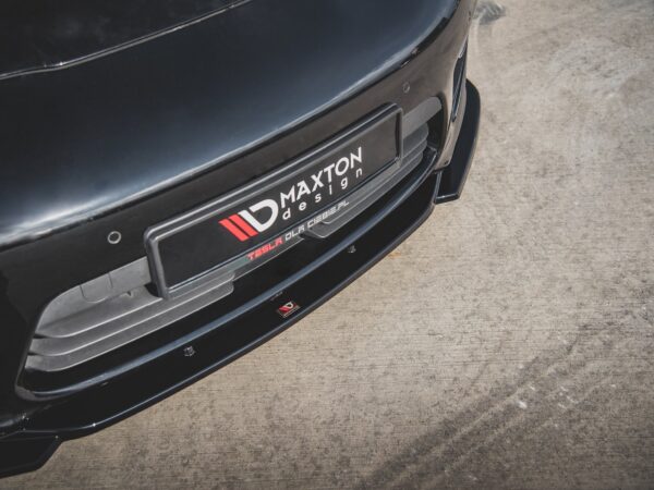 Alternative view of Maxton Design Gloss Black Front Splitter V.2 For Porsche Panamera 970 Turbo Facelift